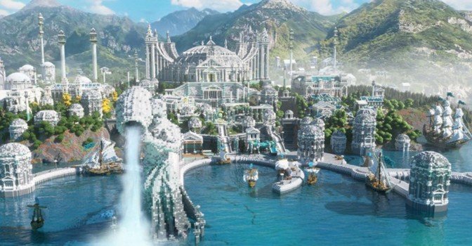 Копию Шарлаяна из Final Fantasy 14 воссоздали в Minecraft