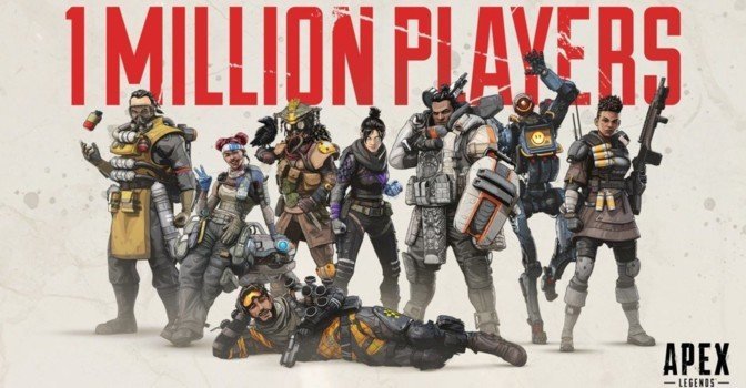 Apex Legends собрал 1 миллион уникальных пользователей за 8 часов