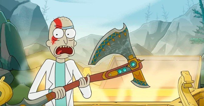 Рик и Морти побывали во вселенной игры God of War Ragnarok