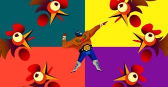 Лучадора из Guacamelee! 2 не запугать скелетами