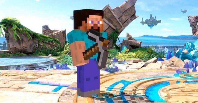 Персонажи из Minecraft появятся в Super Smash Bros. Ultimate