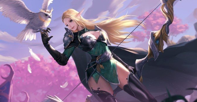 Пятничный арт по Lineage 2 — эльфийки, люди и камаэль