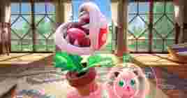 Растение-пиранья хочет укусить вас в Super Smash Bros